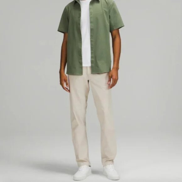 LULULEMON ABC Pant Classic Fit *Warpstreme Silverstone Greige Pants Size 32 - Picture 1 of 8